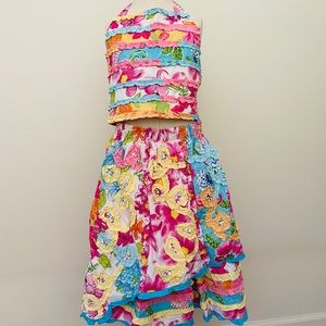 Beetlejuice London Girls skirt and top set